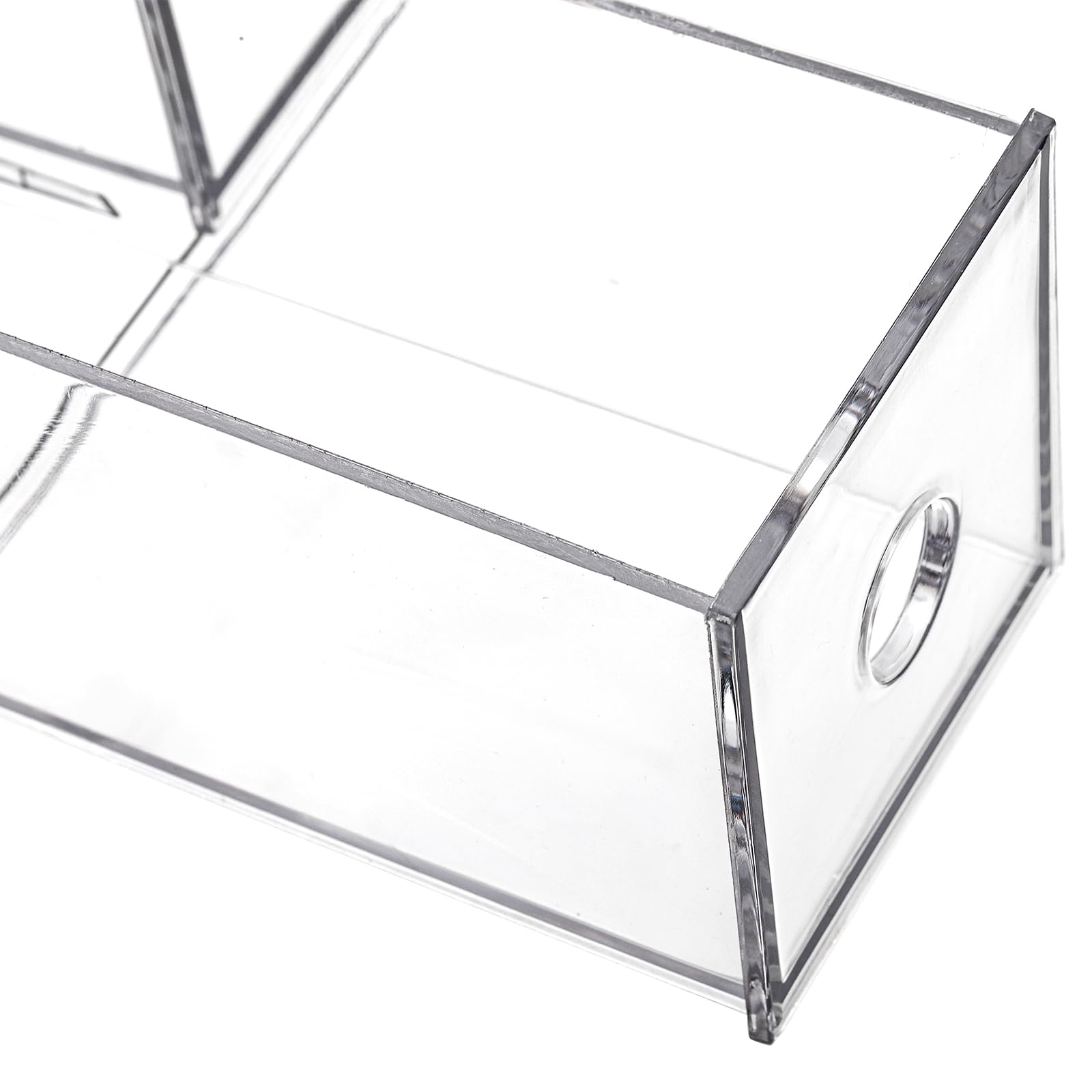 Mezchi 2 Pack Acrylic Storage Drawer Organizer, Dustproof Pen and Marker Storage, Clear Makeup Drawer Organizers with 8 Drawers for Art Crafts, Countertop