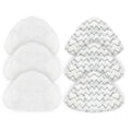 6 Pack Replacement Pads for Bissell PowerEdge/PowerForce Lift-Off Steam Mop 2078, 2165, 20781 Series Vacuum Cleaner Spare Part Pad Accessory