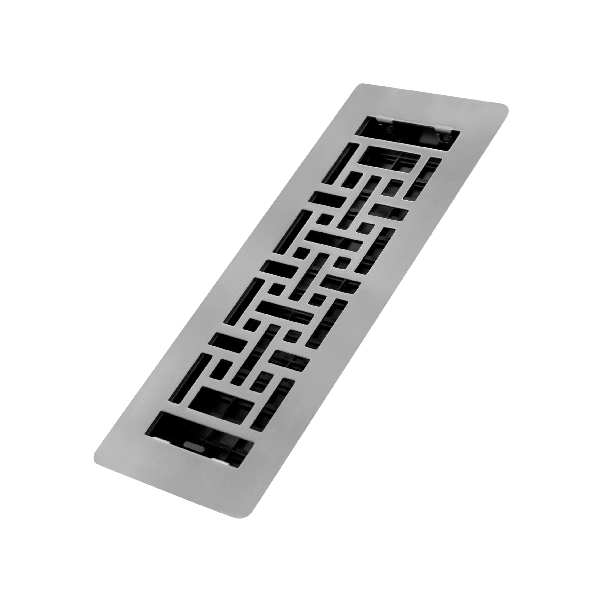 Decor Grates LAJH310-NKL Oriental *NEW* Low Profile Floor Register, 3x10 Inches, Brushed Nickel