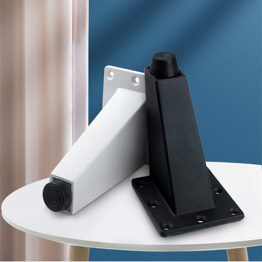 8 Pack Adjustable Furniture Metal Legs 3.62inch, Heavy Duty Table Legs Set DIY Project Legs for Chair Cupboard Sofa (Black)
