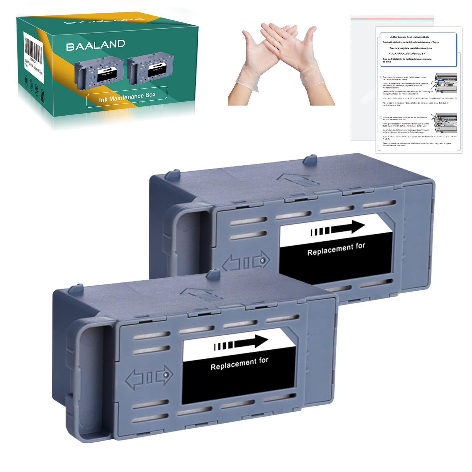 9345 Ink Maintenance Box Replacement for Epson C12C934591 Work for ET-8550 ET-16600 ET-5850 ET-5800 ET-16650 ET-8500 WF-7840 WF-7820 ET-5880 WF-7310 ST-C8000 Printer - 2 Pack