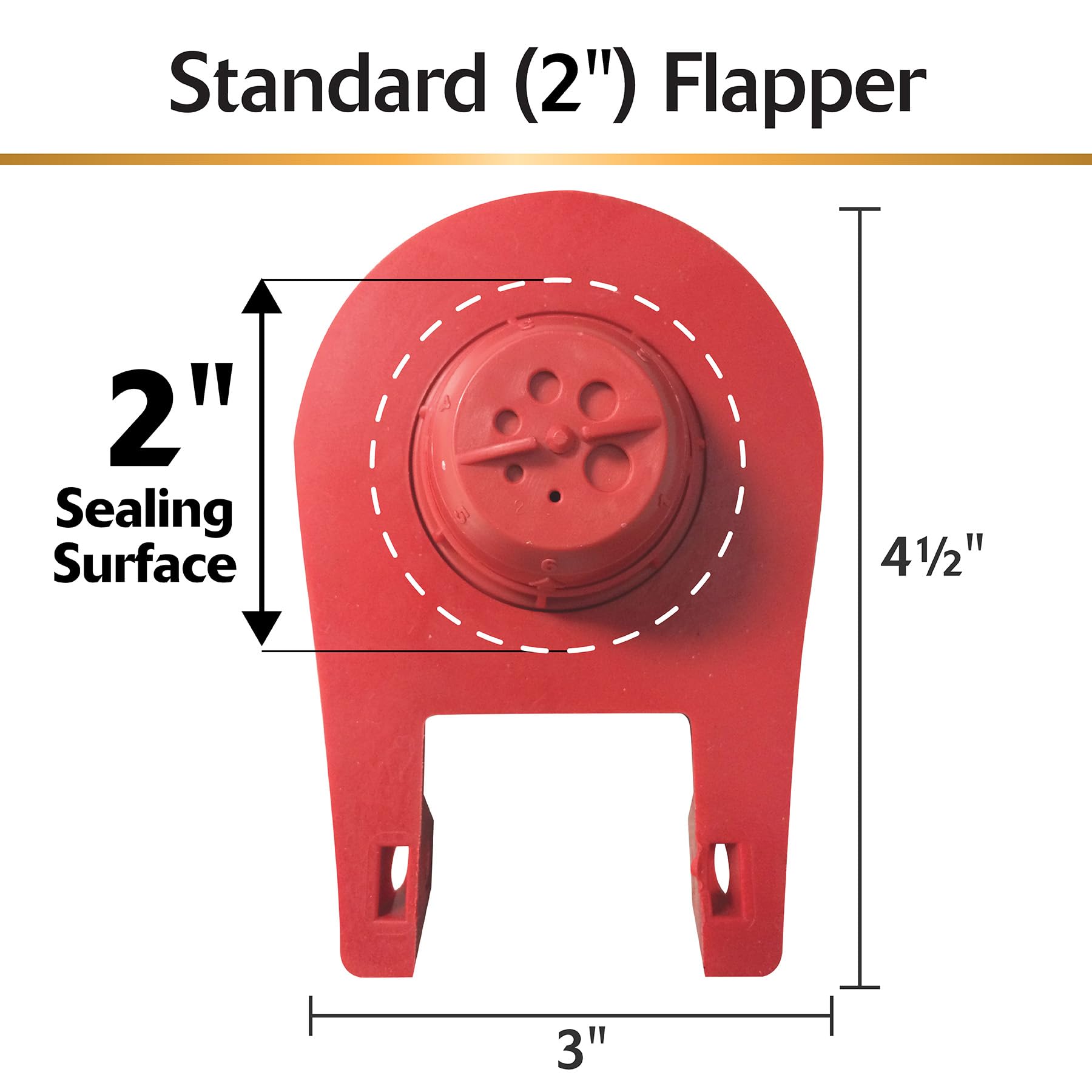 Korky 100 Ultra High Performance Universal 2" Flapper, (Pack of 2)