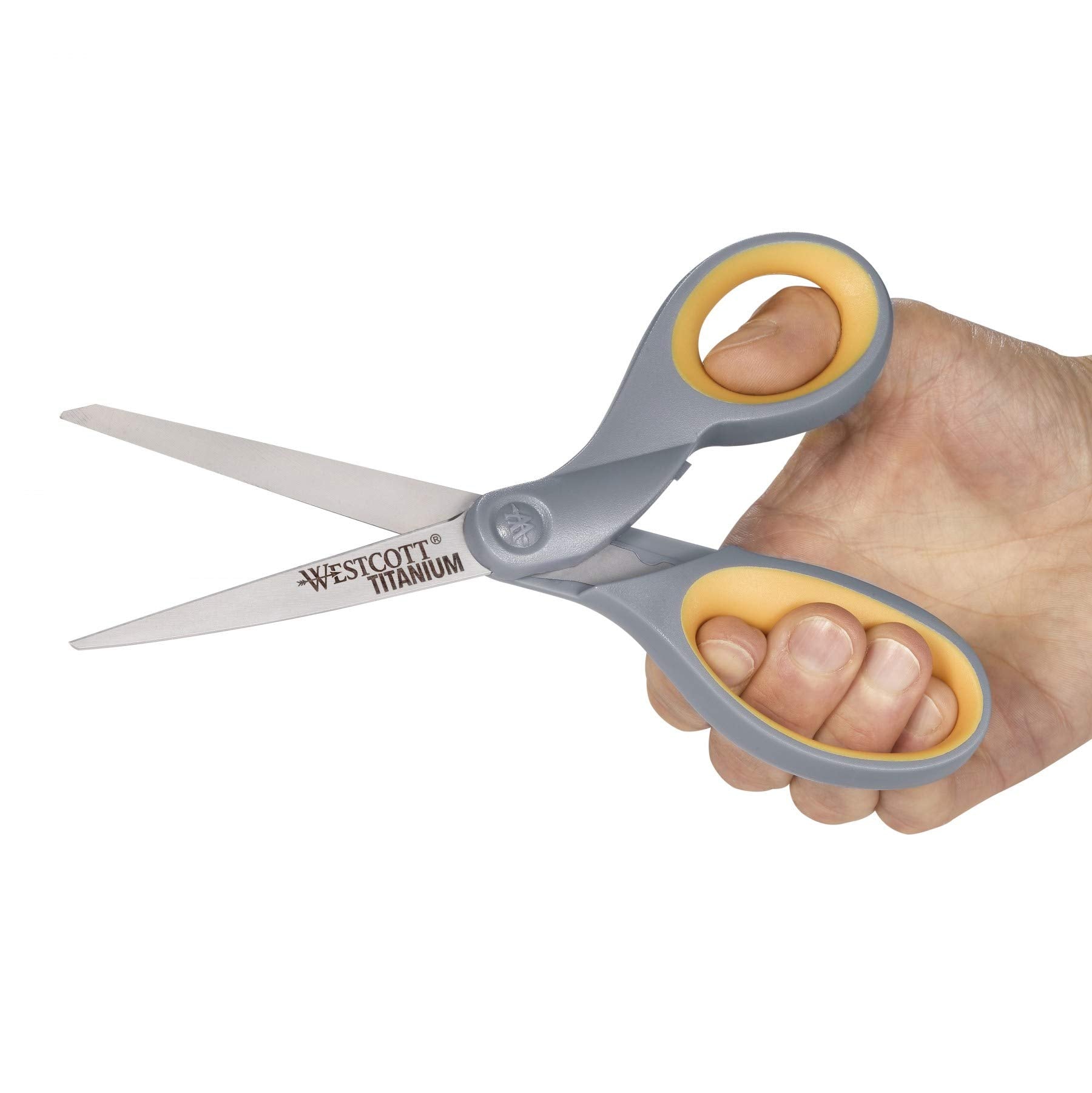 Westcott 8” Titanium Bonded Scissors, 2-Pack- Durable Multipurpose Scissors for Office, Home, and School Use, Sharp Precision Blades for Everyday Cutting (13901)
