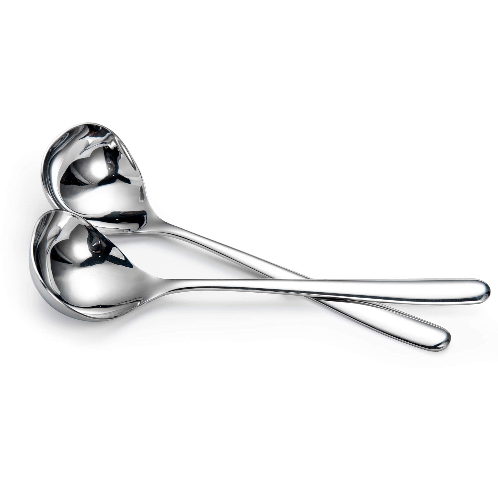 IMEEA Small Ladle SUS304 Stainless Steel Serving Ladle 8-Inch, Set of 4