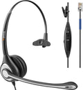 Wantek Cisco Phone Headset, RJ9 Phone Headset with Microphone Noise Cancelling Compatible Cisco Office Phones 7940 7942 7945 7960 7962 7965 7811 7821 8811 8841 8845 8851 Plantronics M12 M22 M10
