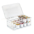 iDesign Linus Stacking 2-Tier Single Serve Coffee Pod Holder with Lid-Clear