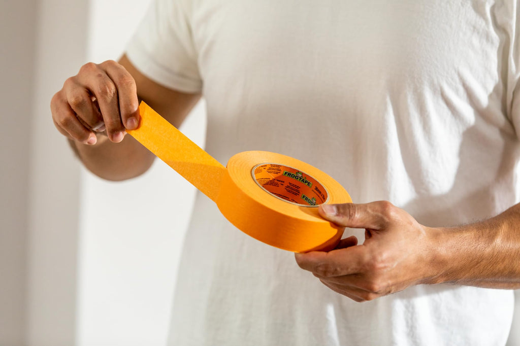 FrogTape ProGrade Orange Painters Tape, 2 Inch Wide (1.88 in. x 60 Yds), High Adhesion, Paint Tape for Indoor & Outdoor Applications, Orange, 3 Rolls (105673)