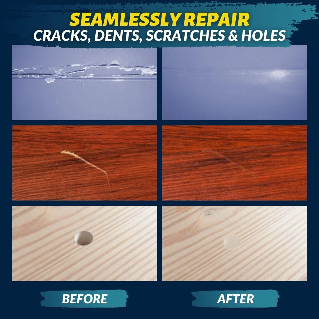 Coconix Floor & Furniture Repair Kit | Fix Scratches, Scuffs, and Dents on Hardwood Floors, Furniture, and Laminate Surfaces | Easy Application with Kneadable Putty