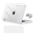 MOSISO Compatible with MacBook Pro 16 inch Case 2026 M5 2025-2021 M4 M3 M2 M1 A3429 A3428 A3403 A3186 A2991 A2780 A2485, Protective Plastic Hard Shell&Keyboard Cover&Type C, Crystal Clear