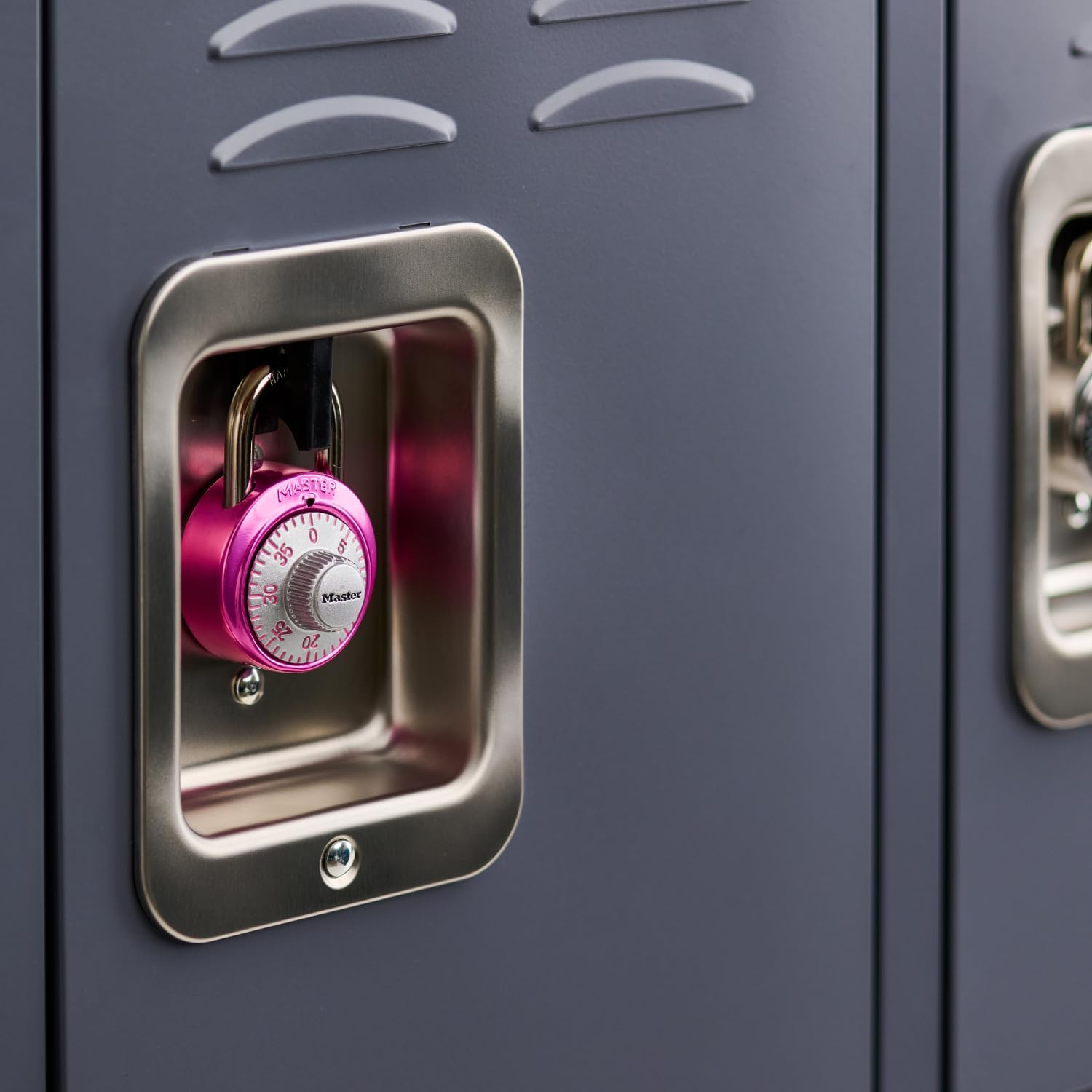 Master Lock 1530DPNK Breast Cancer Research Foundation Dial Combination Lock, Pink
