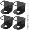 4Pack Spray Bottle Holder Wall Mount, Brushed Stainless Steel Storage Rack, Easy Install Home Garage Solid Spray Can Holder with Hardware for Garage Home Workspace, Detailing Bottle Holder (4)
