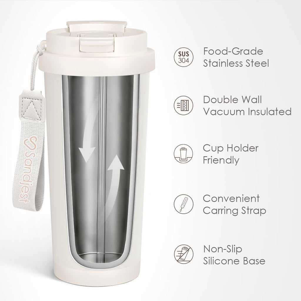 Best Mom Ever Tumbler - Stainless Steel 2-in-1 Lid Coffee Tumbler 18 oz, Mom Insulated Travel Mug Gift for Women Mother, Birthday Christmas Mother's Day