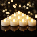 BEICHI 50 Pack Flikcer Electric Tea Light, Long Last 200+ Hours, Battery Candle Warm White Bright Realistic for Thanksgiving Day, Halloween, Christmas