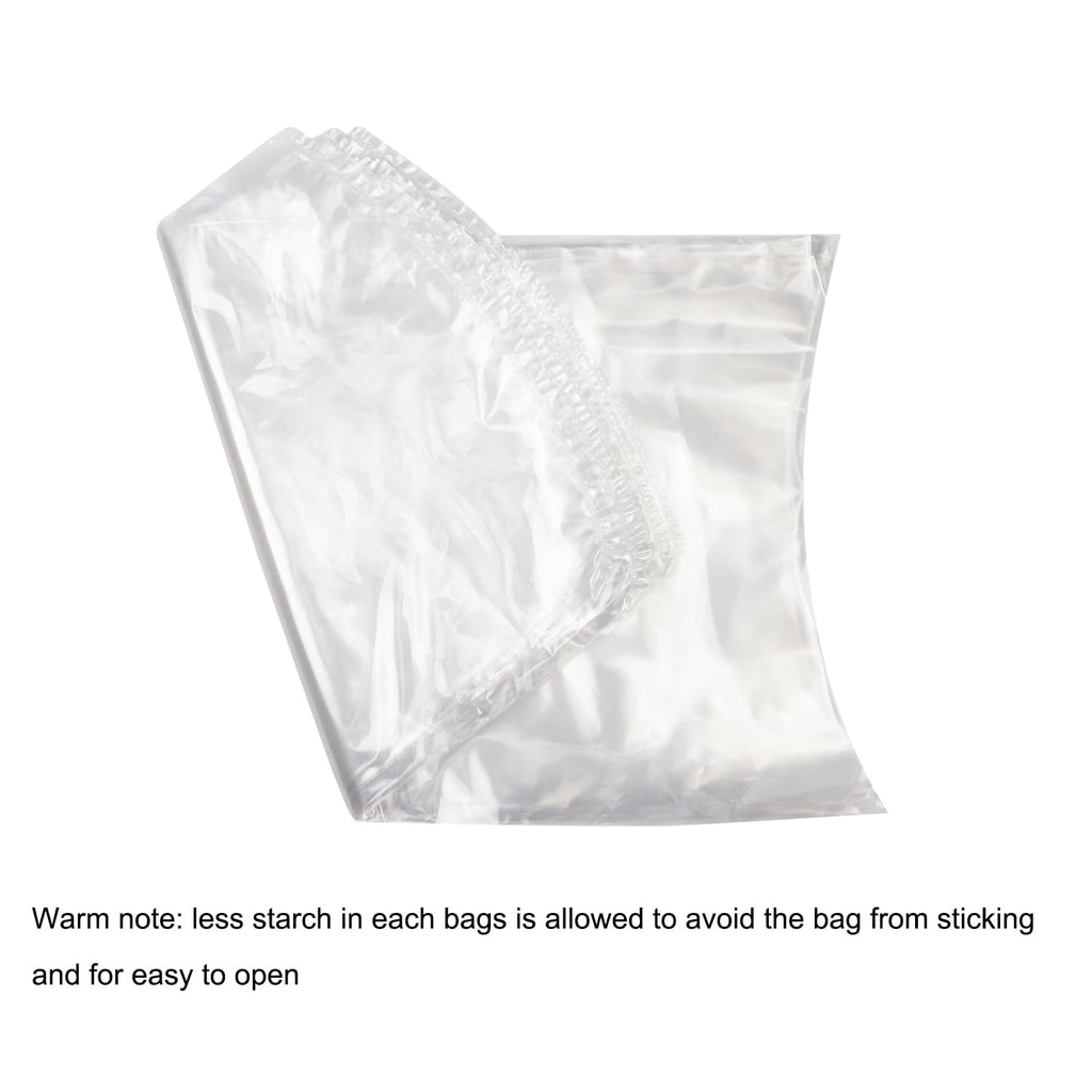 Large Turkey Shrink Bags, 30 Pcs 16x30 Inches Clear Poultry Heat Shrink Bags Freezer with Zip Ties, Silicone Straw for Turkey,Chickens,Rabbits