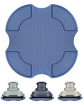 Silicone Heat-Resistant Mats for Ninja Crispi Glass Air Fryer FN101GY/FN101CGY | Reusable Silicone Trivet Fireproof Heat Resistance Hot Pads | Anti-Slip Kitchen Countertop Protector | Blue