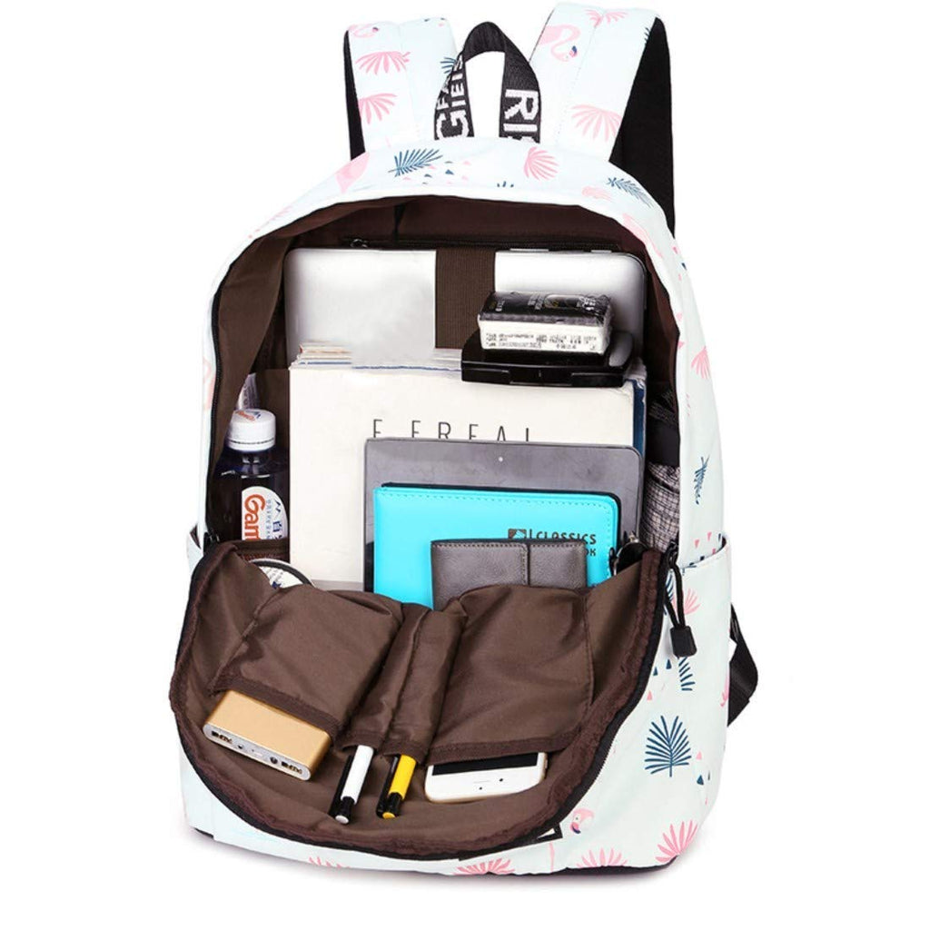 Backpack for Women Girls, YANAIER Cute Floral Waterproof School Bookbag Laptop Backpack Hiking Travel Daypack Cat