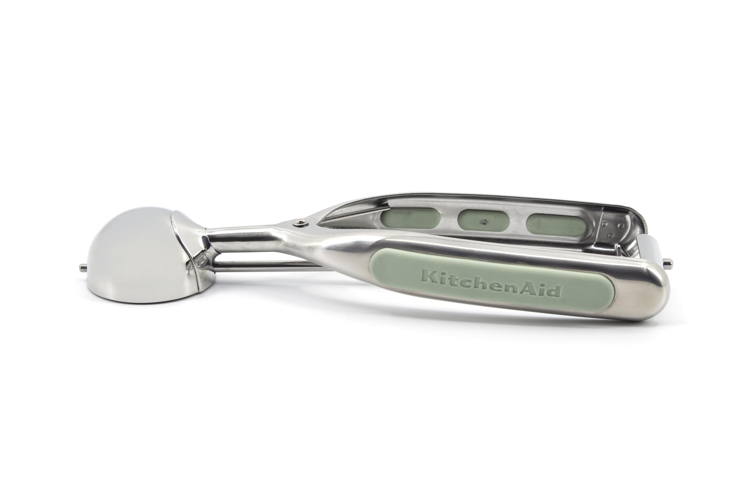 KitchenAid - Cookie Scoop, Stainless Steel Cookie Dough Scoop with Easy Release & Soft Grip Handle (Pistachio)