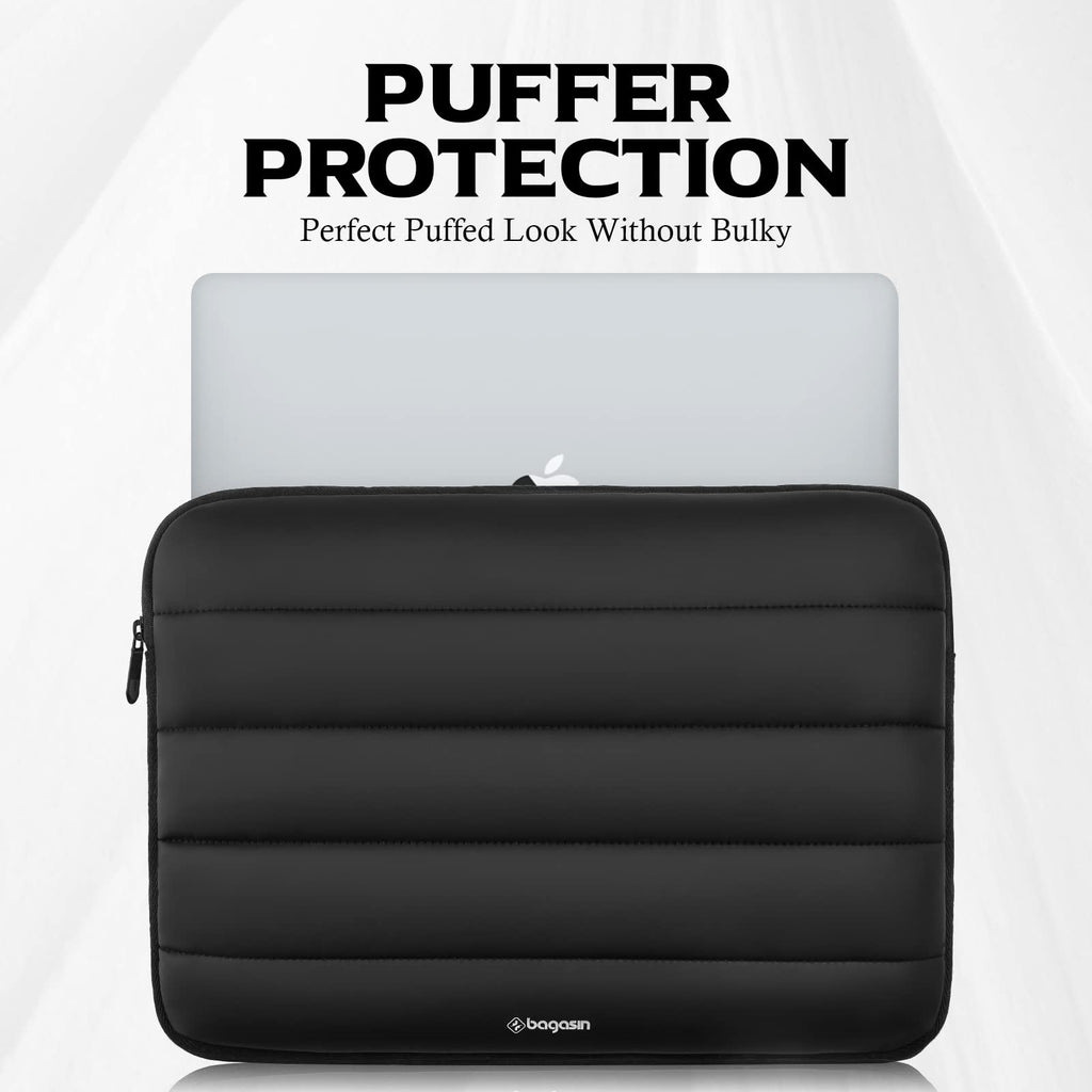 bagasin Laptop Sleeve Bag, 13 13.3 Inch Laptop Sleeve Protective Sleeve for MacBook Air Pro M2/M1, MacBook Pro 14, iPad Pro 12.9, HP, Dell, Lenovo, Asus Notebook