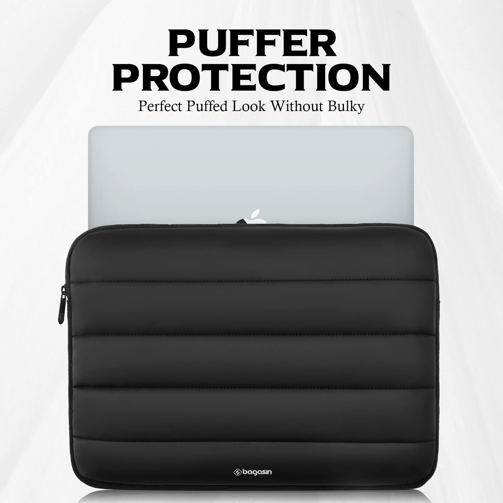 bagasin Laptop Sleeve Bag, 13 13.3 Inch Laptop Sleeve Protective Sleeve for MacBook Air Pro M2/M1, MacBook Pro 14, iPad Pro 12.9, HP, Dell, Lenovo, Asus Notebook