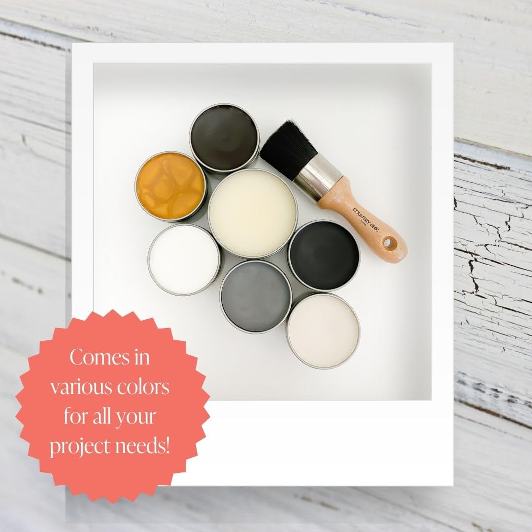 Furniture Wax - 100% Natural Sealant for Chalk Furniture Paint or Raw Wood, Light Protection, Easy To Apply, No Odor, Eco-Friendly - 7 Color Choices - Clear (8 oz)