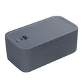 GLOQESEN Lockable Storage Box, Medicine Safe Small Lock Box, Cell Phone Locked Jail, Food Fridge Containers Bin for Personal Home Office Organization Travel Gift (Gray)