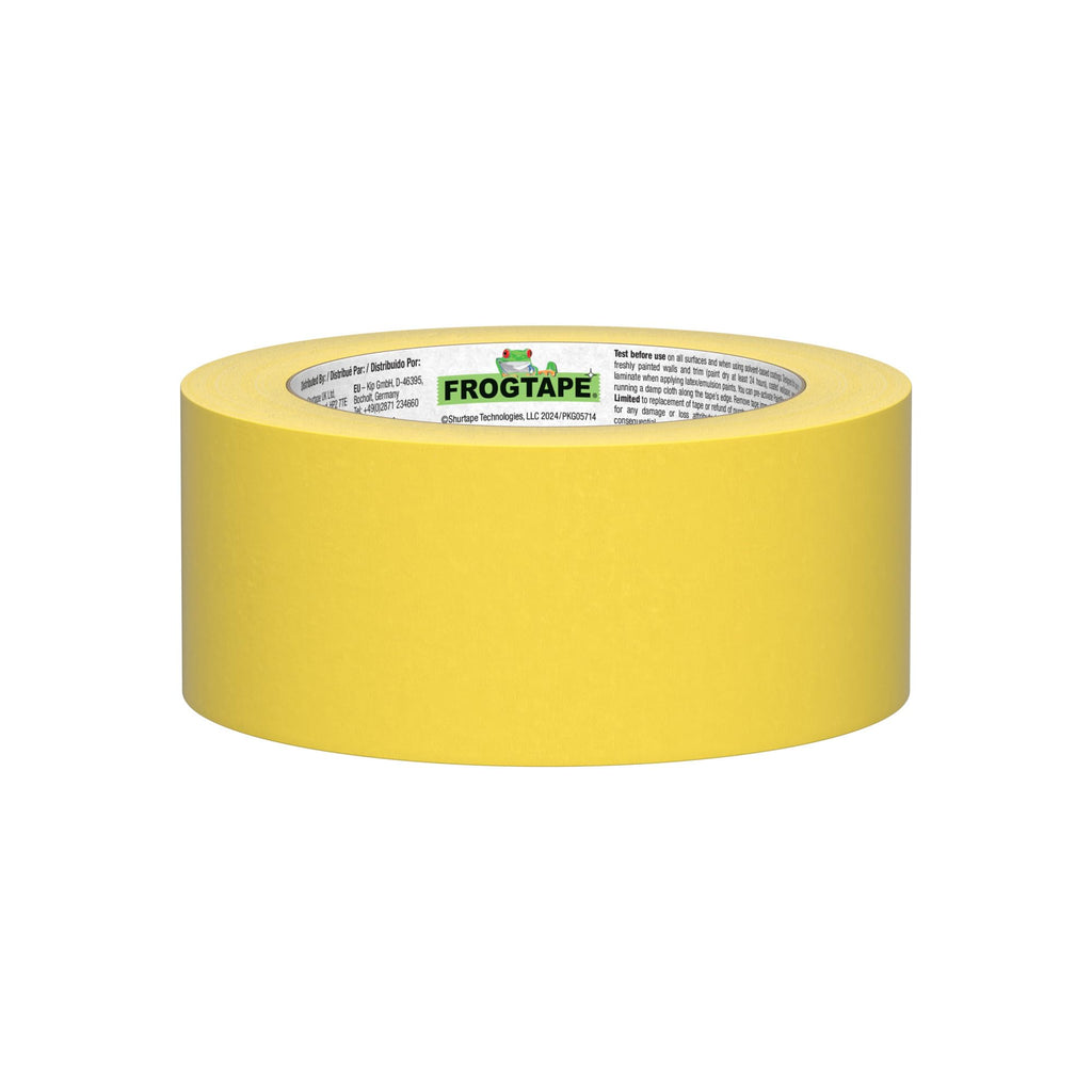 FrogTape 280222 Delicate Surface Painting Tape, Yellow, 1.88-Inch x 60-Yard Roll
