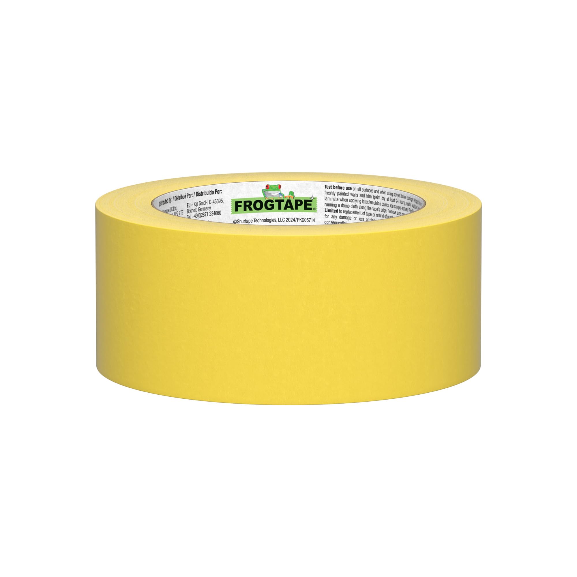FrogTape 280222 Delicate Surface Painting Tape, Yellow, 1.88-Inch x 60-Yard Roll