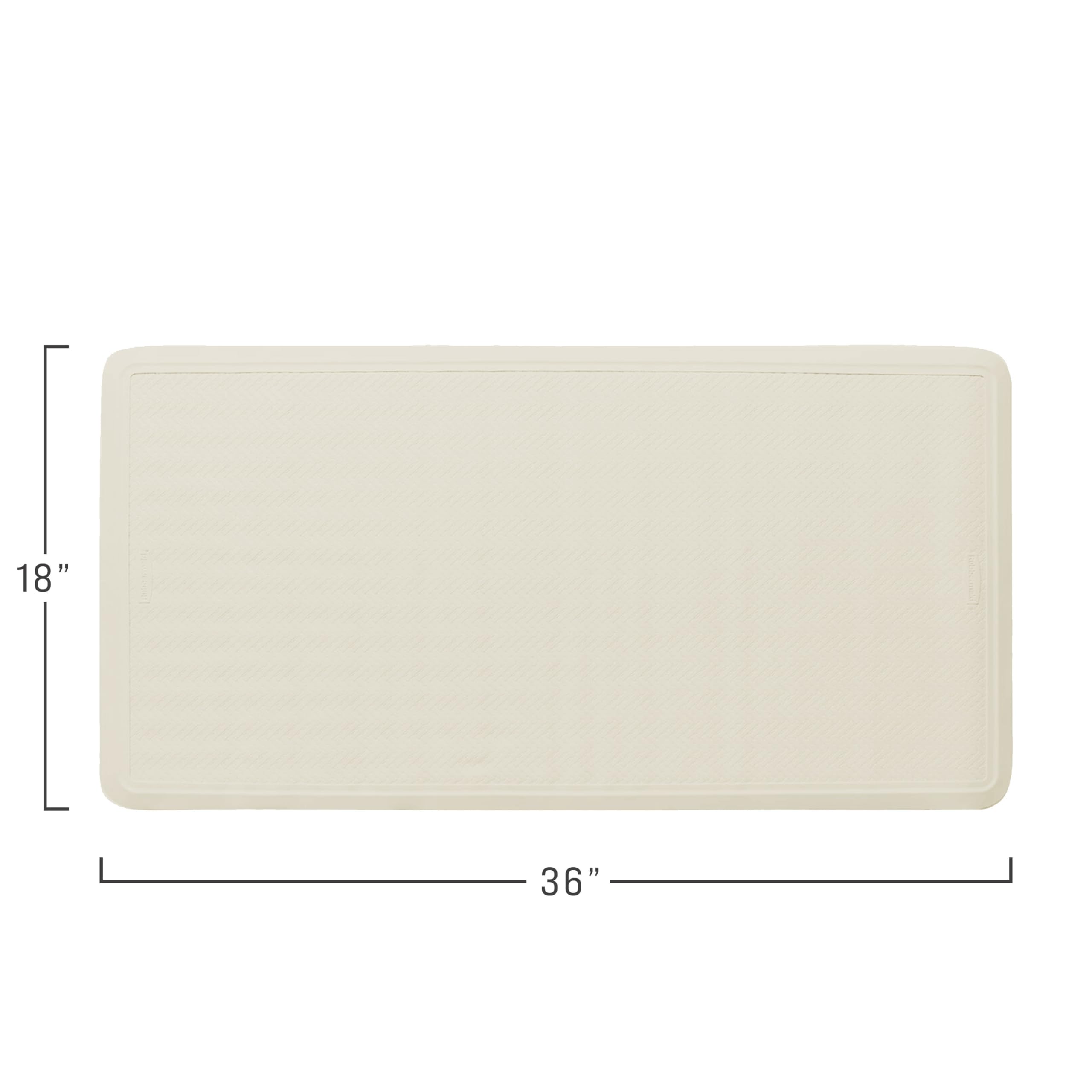 Rubbermaid Commercial Products Bath Tub and Shower Mat | Extra Large - 36 x 18 in. | White | Machine Washable | Safti-Grip Non-Slip Bathroom Mat with Suction Cups for Home/Hotel/Shower/Bathtub