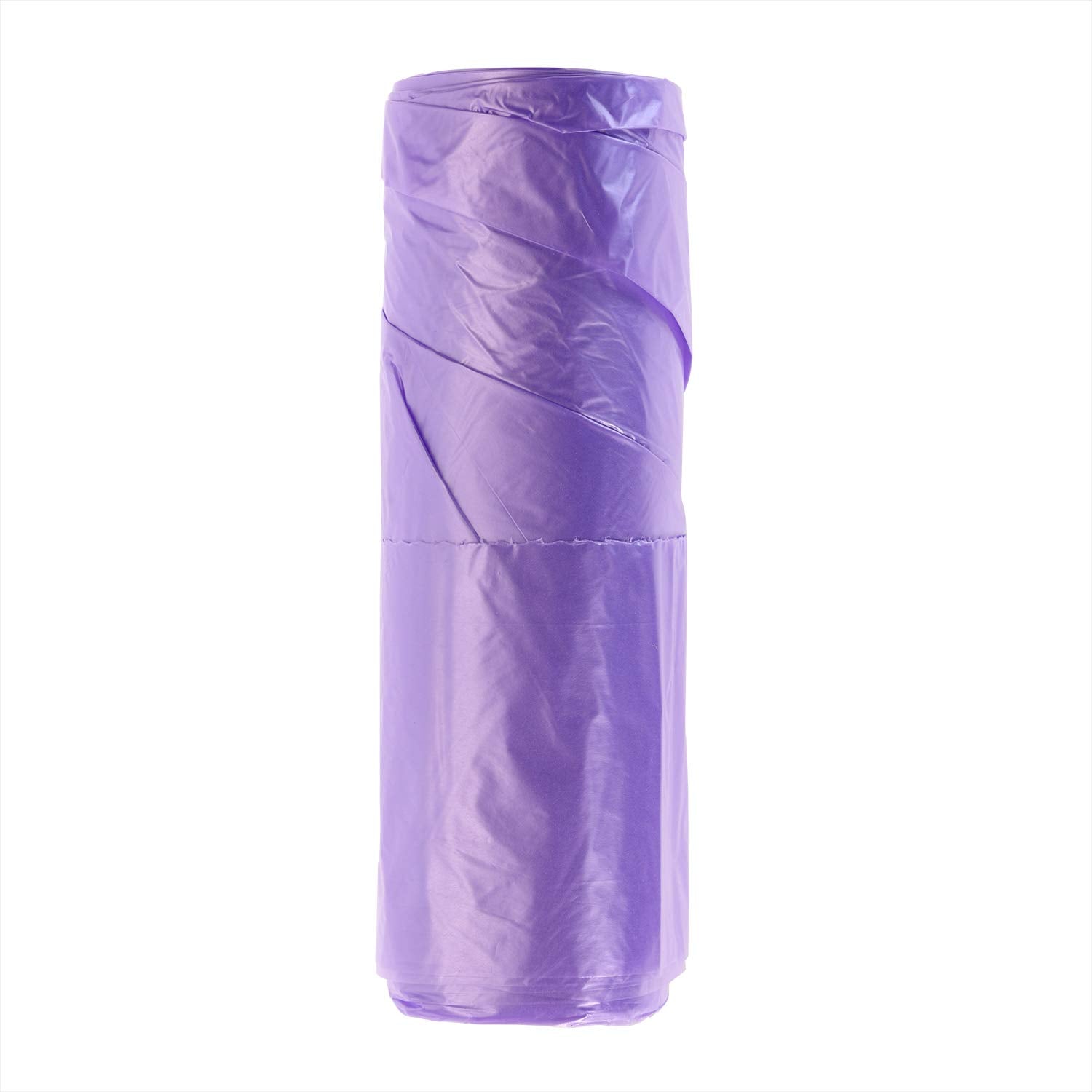 Mini Skater 5 Rolls of 100 Pack Medium Garbage Bags Thick Trash Bags Durable Environmental Cleaning Waste Plastic Home Kitchen Tool for Bathroom Bedroom Home Kitchen Office Garden(Purple)
