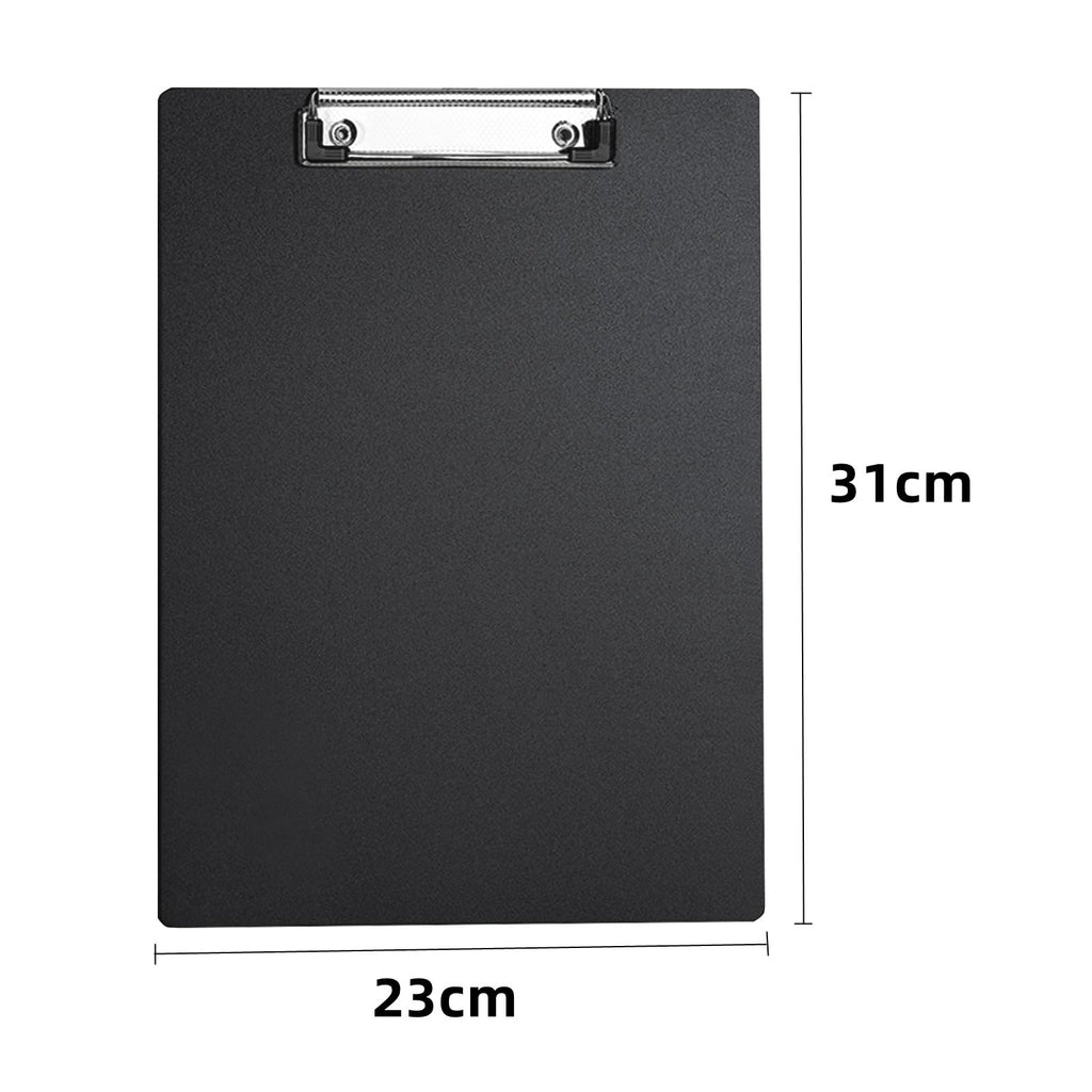 Clipboard A4, 6 Packs Plastic Clipboards Writing-Pad with Duty Clip for Office & Classroom Supplies - Black