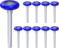 Linwnil 1.8" Nylon Garage Door Rollers for 2" Garage Track, 4.25" Stem Quiet Garage Door Wheels, 6200zz Precision Bearing 8 Balls, Blue (4.25" Stem 10pcs)