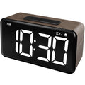 NOKLEAD Digital Alarm Clock with 5.9'' Large Display: Easy to Use for Seniors and Men, 5 Brightness, Aesthetic Room Decor Desk Clocks for Bedroom | Dorm | Living Room | Office (Brown Wood Grain)