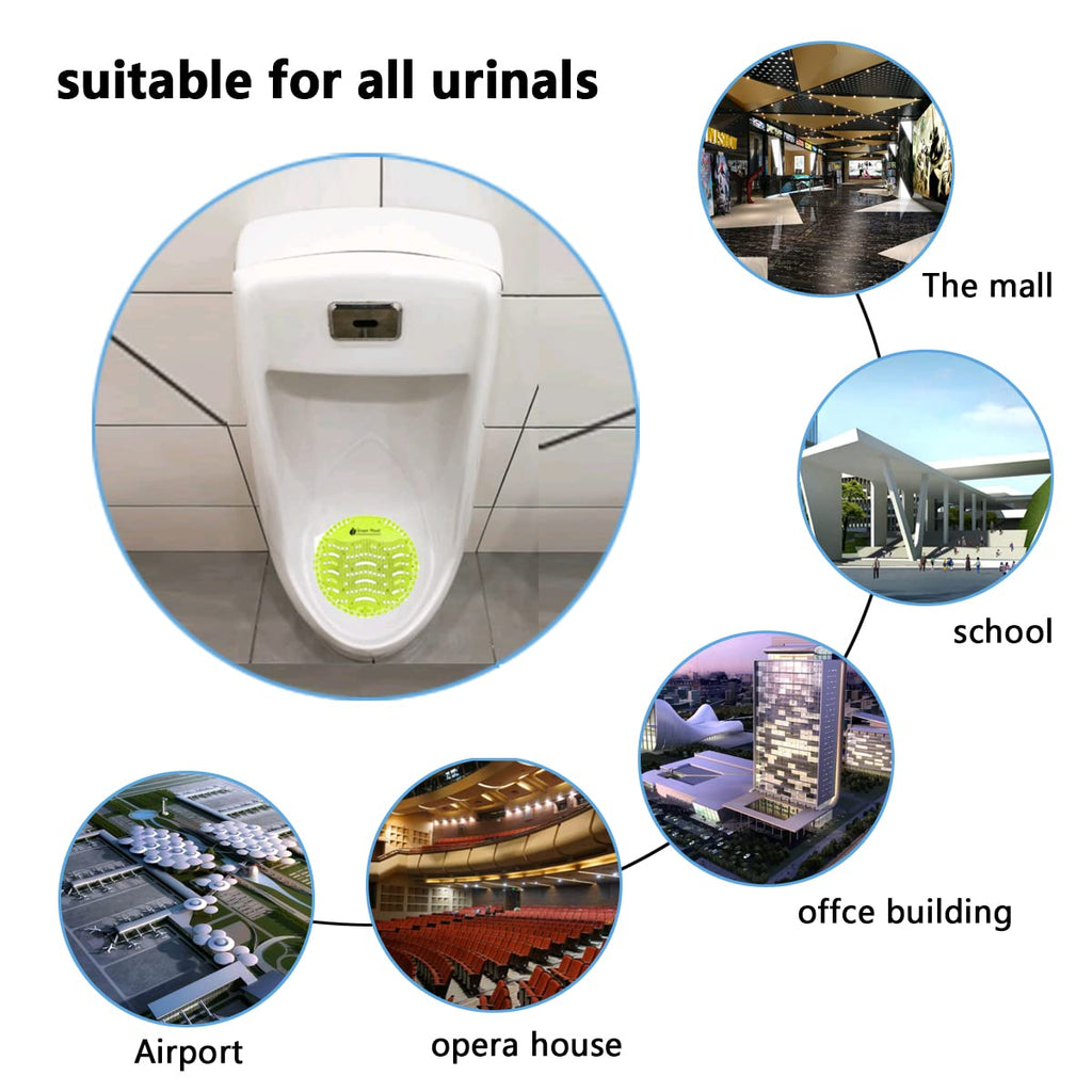 10 Pack Urinal Screen Deodorizer scented, Lasting Odor Freshener Urinal Pucks Anti-Splash Anti-Clogging Urinal Cake –Ideal for Bathrooms, Restrooms, Office, Restaurants, Schools