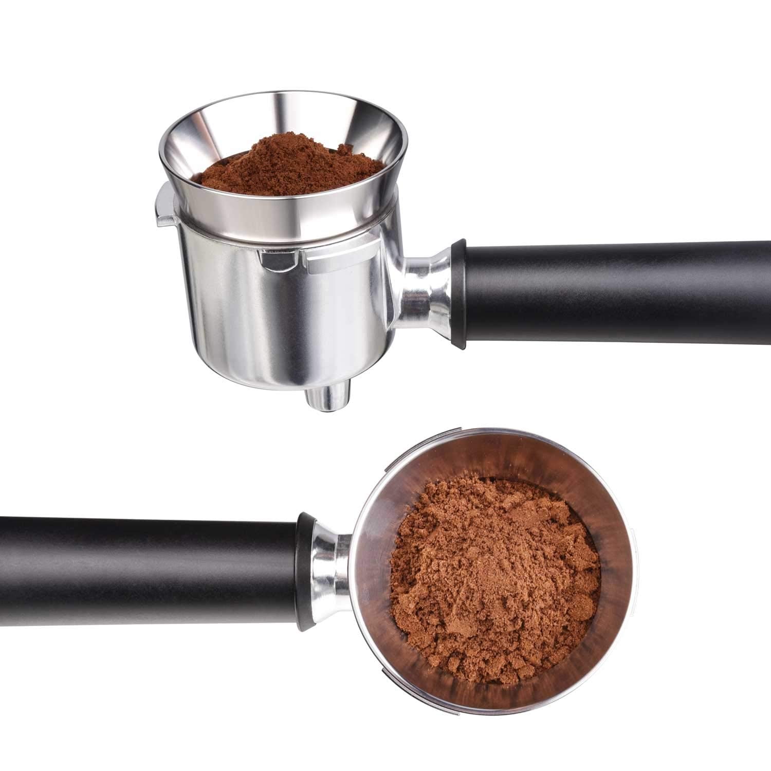 51mm Espresso Dosing Funnel, MATOW Stainless Steel Coffee Dosing Ring Compatible with 51mm Portafilter