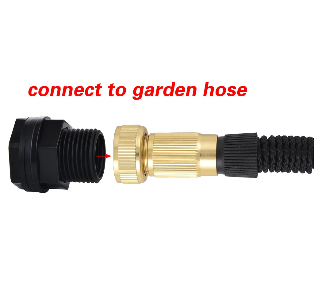 PVC Bulkhead Fitting Double Threaded Bulkhead Water Tank Connector for Rain Barrels