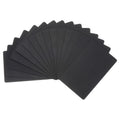 PATIKIL 15 Pack Metal Business Cards Anodized 0.8mm Thick Anodized Aluminum Blanks Name Card 3.4x2.1Inch Laser Engrave Printable Name Card for Custom DIY, Black