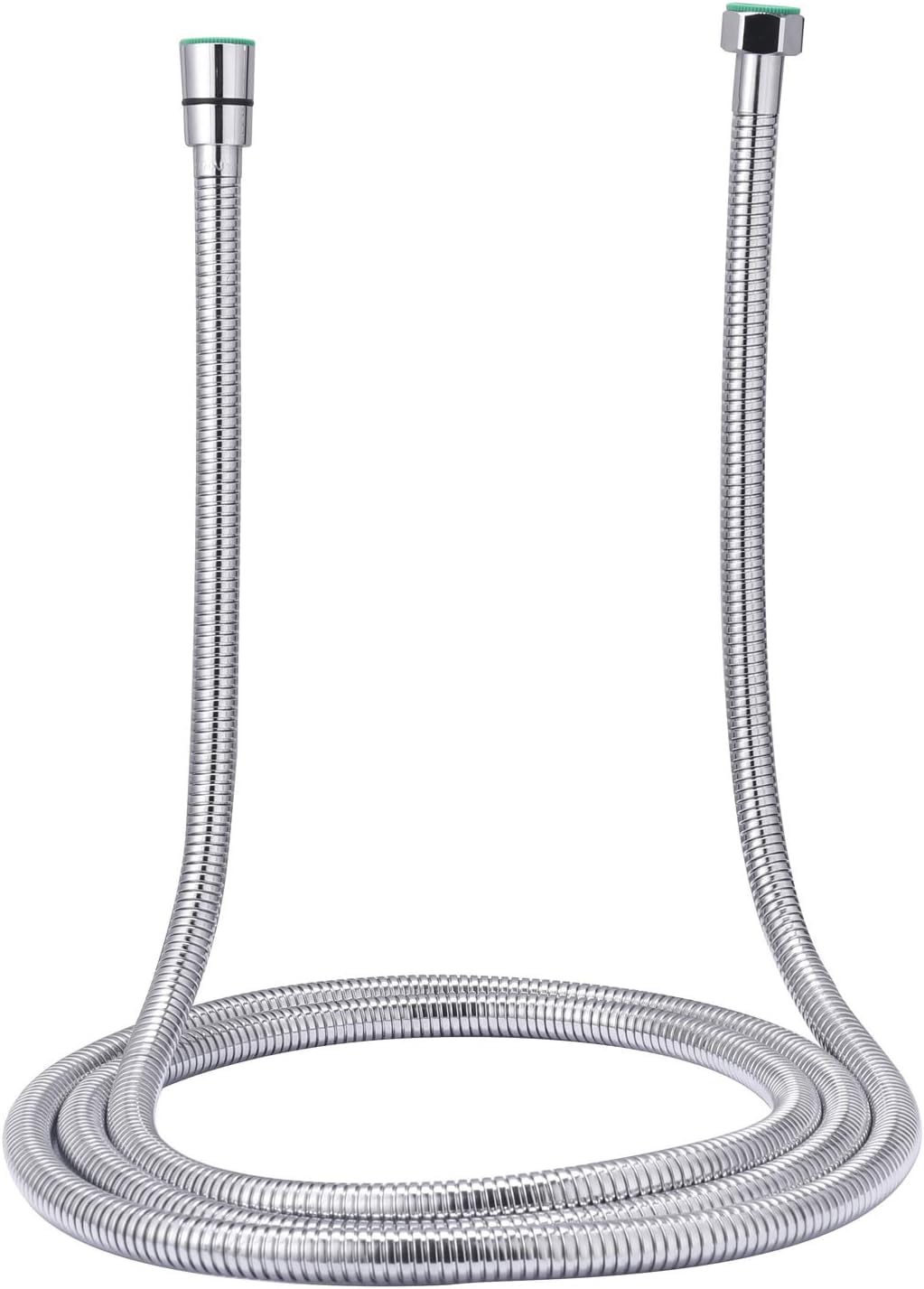 SR SUN RISE 2.45 Meters/96 Inches/8 Ft. Flexible 304 Stainless Steel Replacement Shower Hose Extra Long with Brass Fittings. Explosion-Proof. Polished Chrome