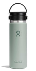 Hydro Flask 20 Oz Stainless Steel Wide Mouth Hot Water Bottle with Flex Sip Lid, Agave Green