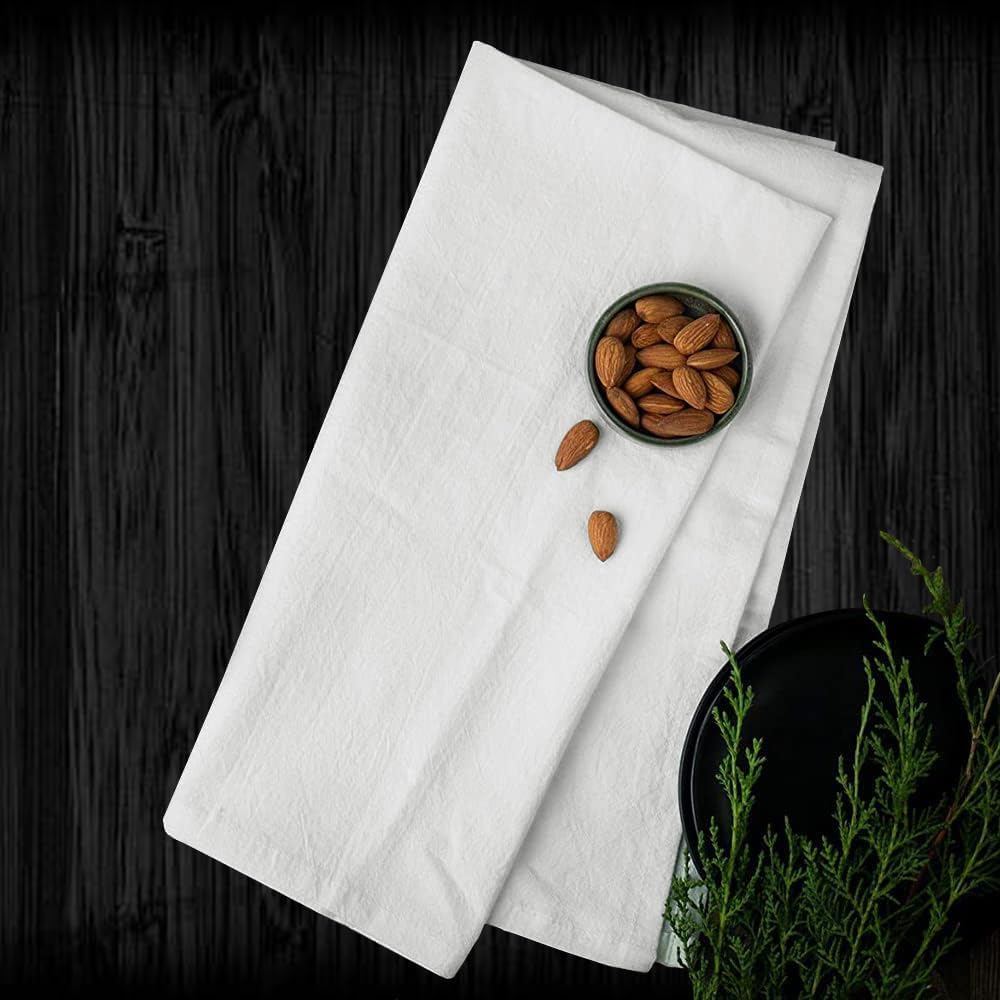 Avalon Kitchen Flour Sack Dish Towels (Value Pack of 15) – 28x28 inches – Made from 100% Ring-Spun Cotton – Lint Free with High Absorbency, Durability. Tea, Table, Cleaning, Drying - Multipurpose use