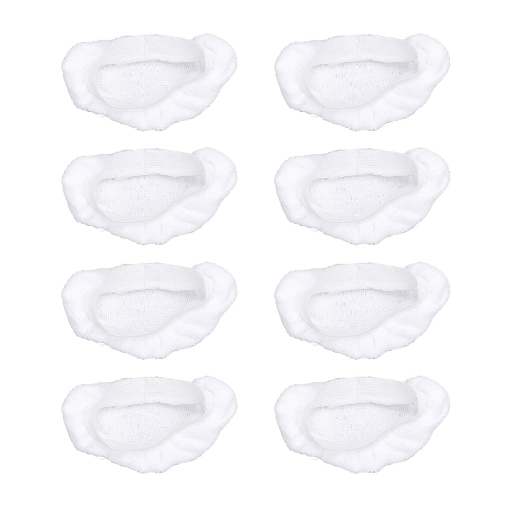8-Pack Universal Steam Mop Pads - Reusable Microfiber Cloths for Handheld Steam Cleaners, Compatible with Black & Decker, Euroflex, Vapamore & More, Machine Washable