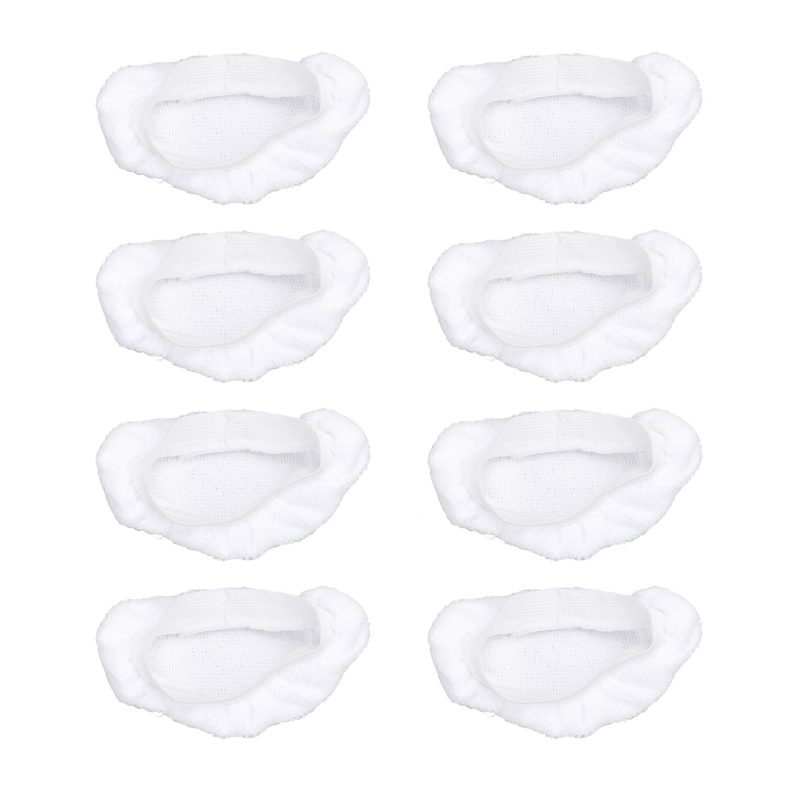 8-Pack Universal Steam Mop Pads - Reusable Microfiber Cloths for Handheld Steam Cleaners, Compatible with Black & Decker, Euroflex, Vapamore & More, Machine Washable