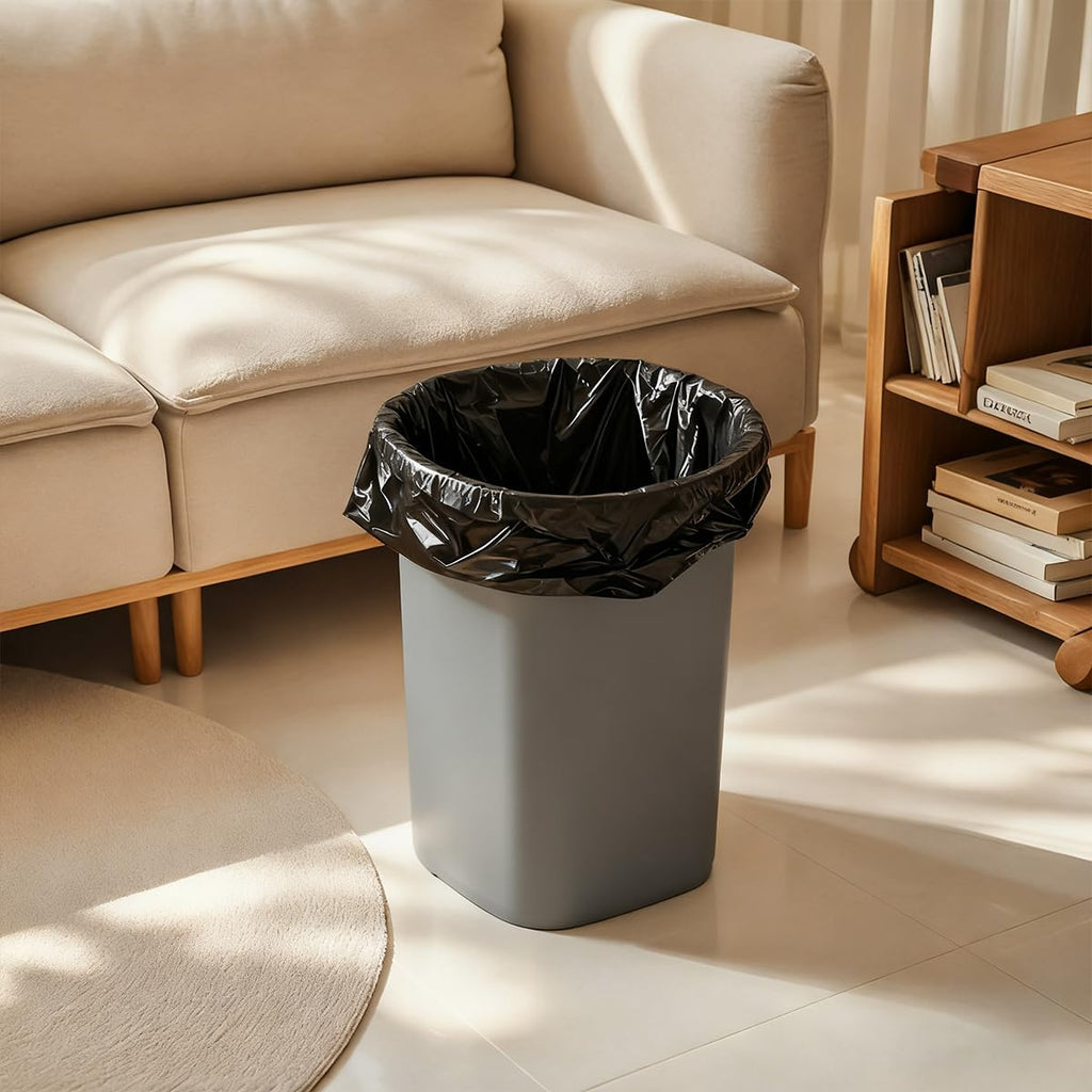 Expspru Small Garbage Bags 3 Gallon Trash Bags 10L Bin Liners for Bathroom, Office, Bedroom, Kitchen, 120 Count,Black