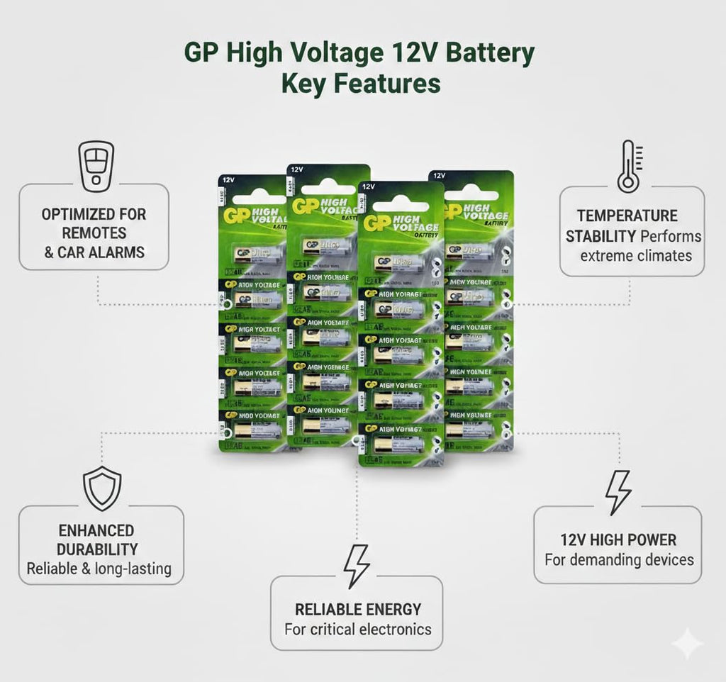 A23 12V Alkaline 23-A Replacement Battery 23AE GP - 20 Pack