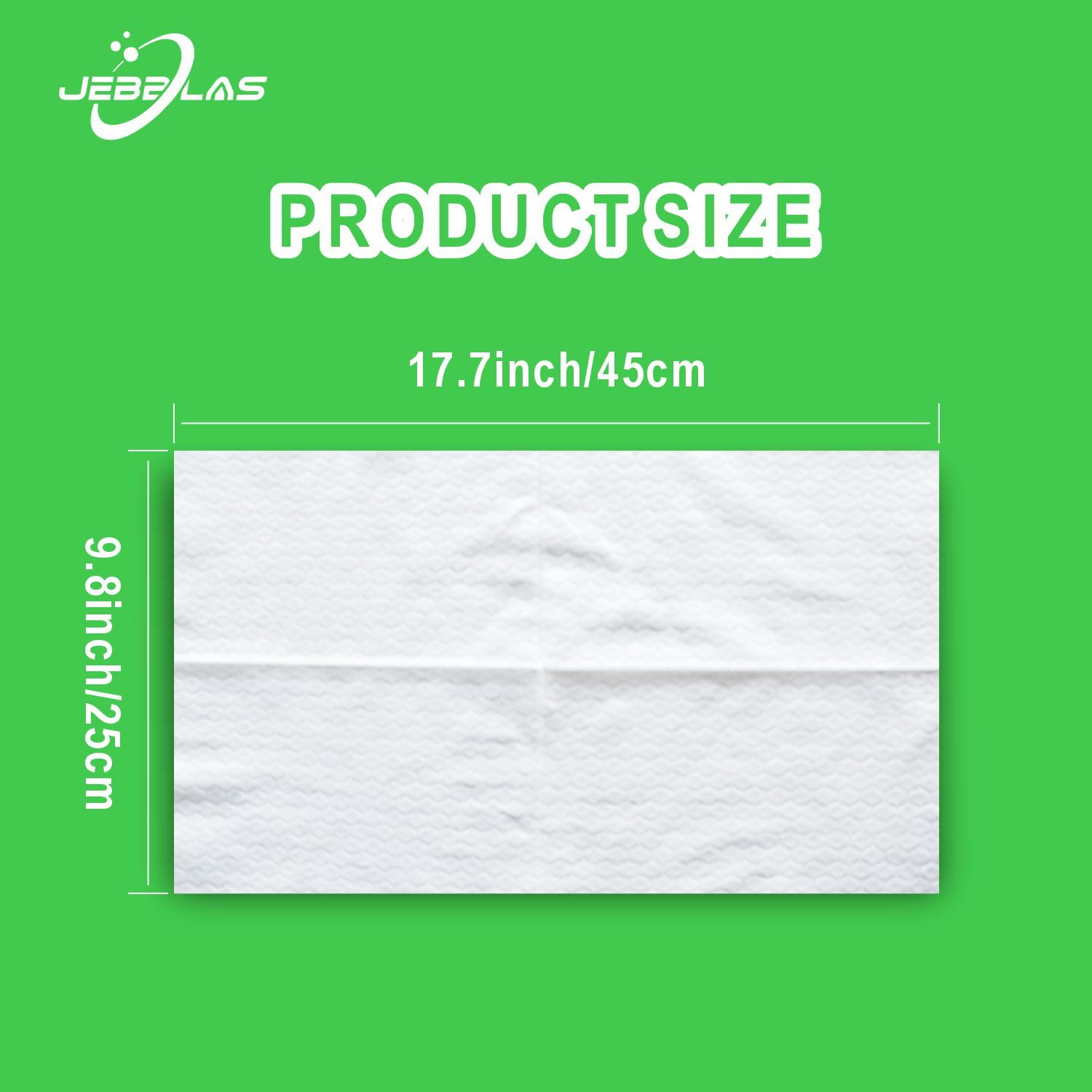JEBBLAS 60pcs X Large Disposable Mop Cloths Dry Floor Sweeping Pads for XL Sweeper XL Dry Mop Pads 9.84x17.32 inch After Upgrade