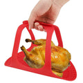 Silicone Turkey Lifter, Reusable Heat Resistant Non Stick Poultry Lifter Chicken Turkey Meat Lifter Mat Turkey Roasting Sling Oven Baking Mat for Home Cooking, 23.2 x 12.4 in
