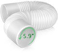 Air Conditioner Exhaust Vent Hose - 5.9 inch Diameter, 80" Length, Universal Counter-Clockwise Thread Air Vent Compatible with Whynter, Frigidaire, LG, Delonghi Toshiba, Delonghi, JHS