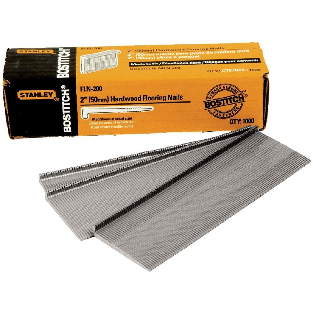 BOSTITCH FLN-200 2-Inch Flooring L-Nail, 1000-Per Box