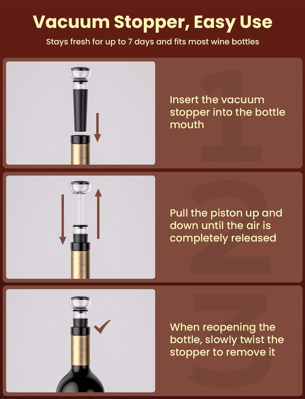 GHB Wine Opener Electric Wine Bottle Opener Rechargeable Cordless, Automatic Corkscrew Wine Opener for Home Kitchen Party Bar Gifts for Men