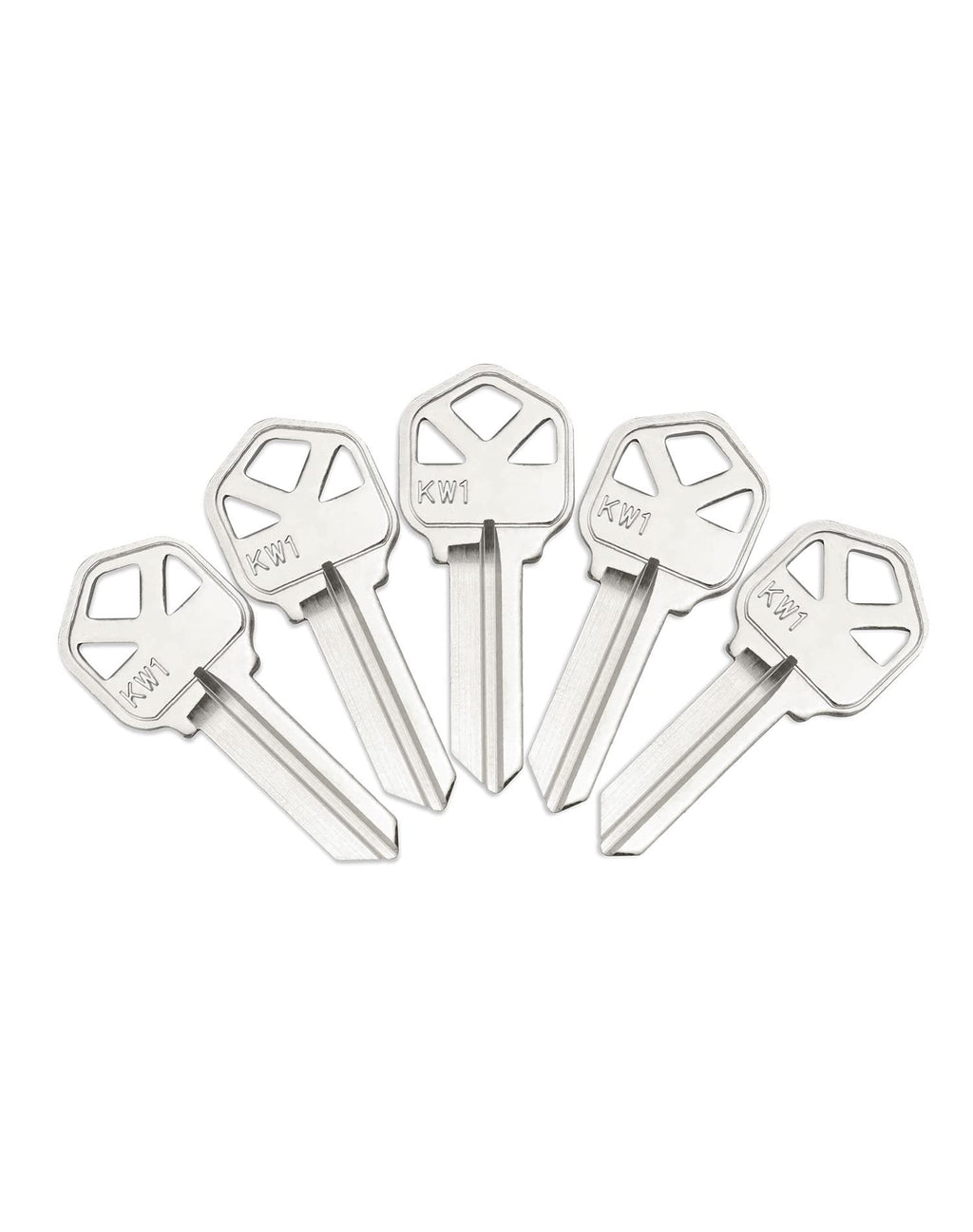 QWORK Blank Key Blanks, Pack of 50 Copper Structures Key for (KW1) Kwikset