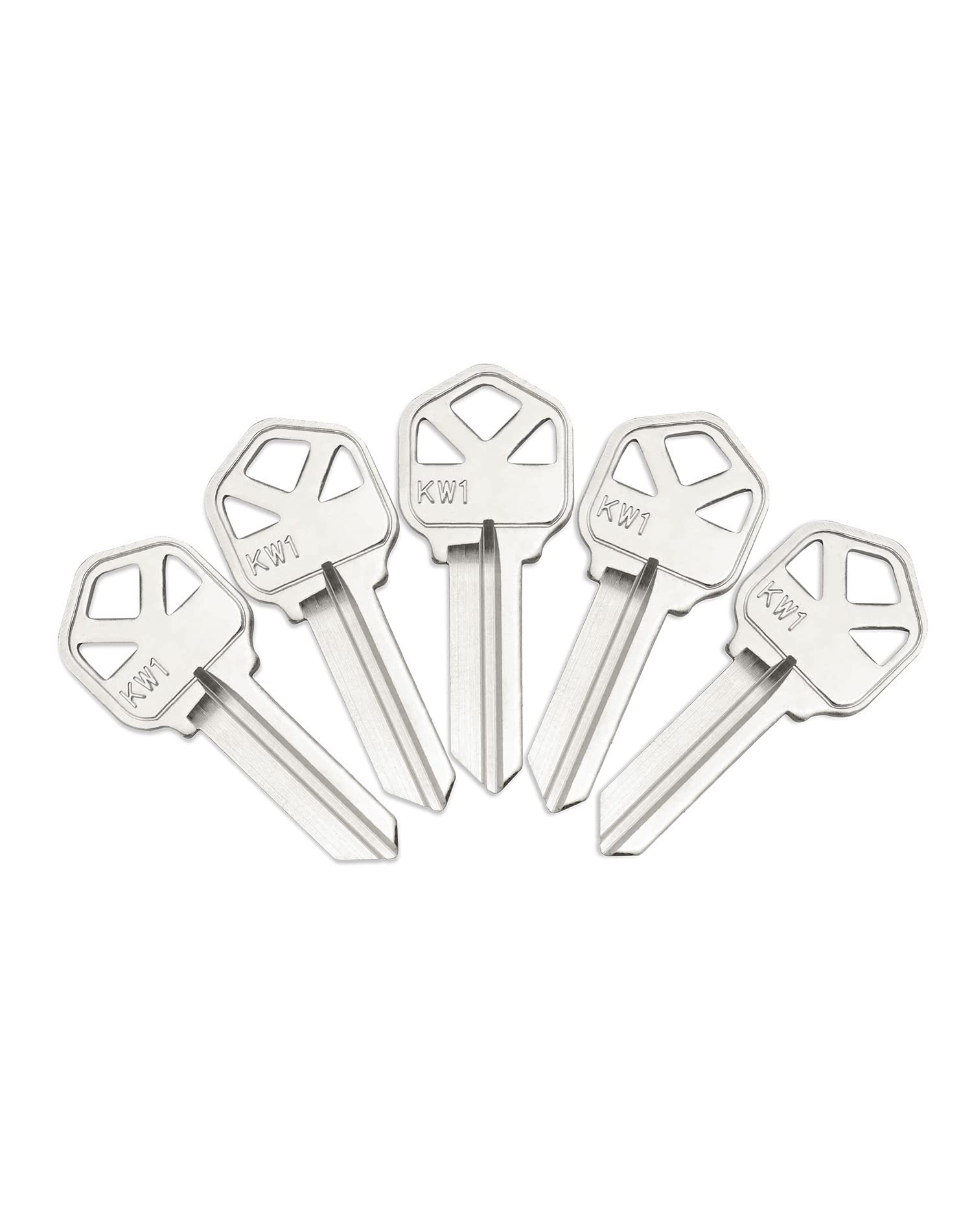 QWORK Blank Key Blanks, Pack of 50 Copper Structures Key for (KW1) Kwikset